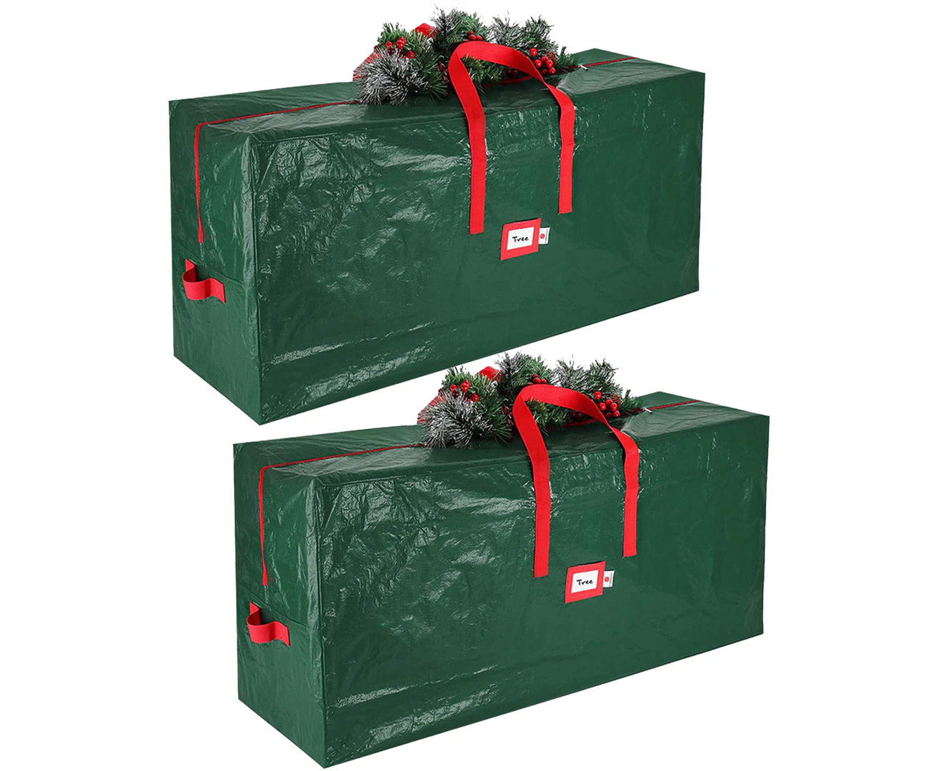 riin 2x Large Home Storage Bag Waterproof for Xmas Christmas Tree Clothes Quilt Pillow Moving House Model#135 Size 135x34x68cm