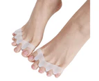 1 Pair Toe Straightener Separator Brace Bunion Corrector Treatment Foot Care Flesh Color