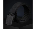 Belt Adjustable Exquisite Buckle Men Lightweight All Match Waist Belt for Daily Wear Black