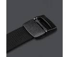 Belt Adjustable Exquisite Buckle Men Lightweight All Match Waist Belt for Daily Wear Black