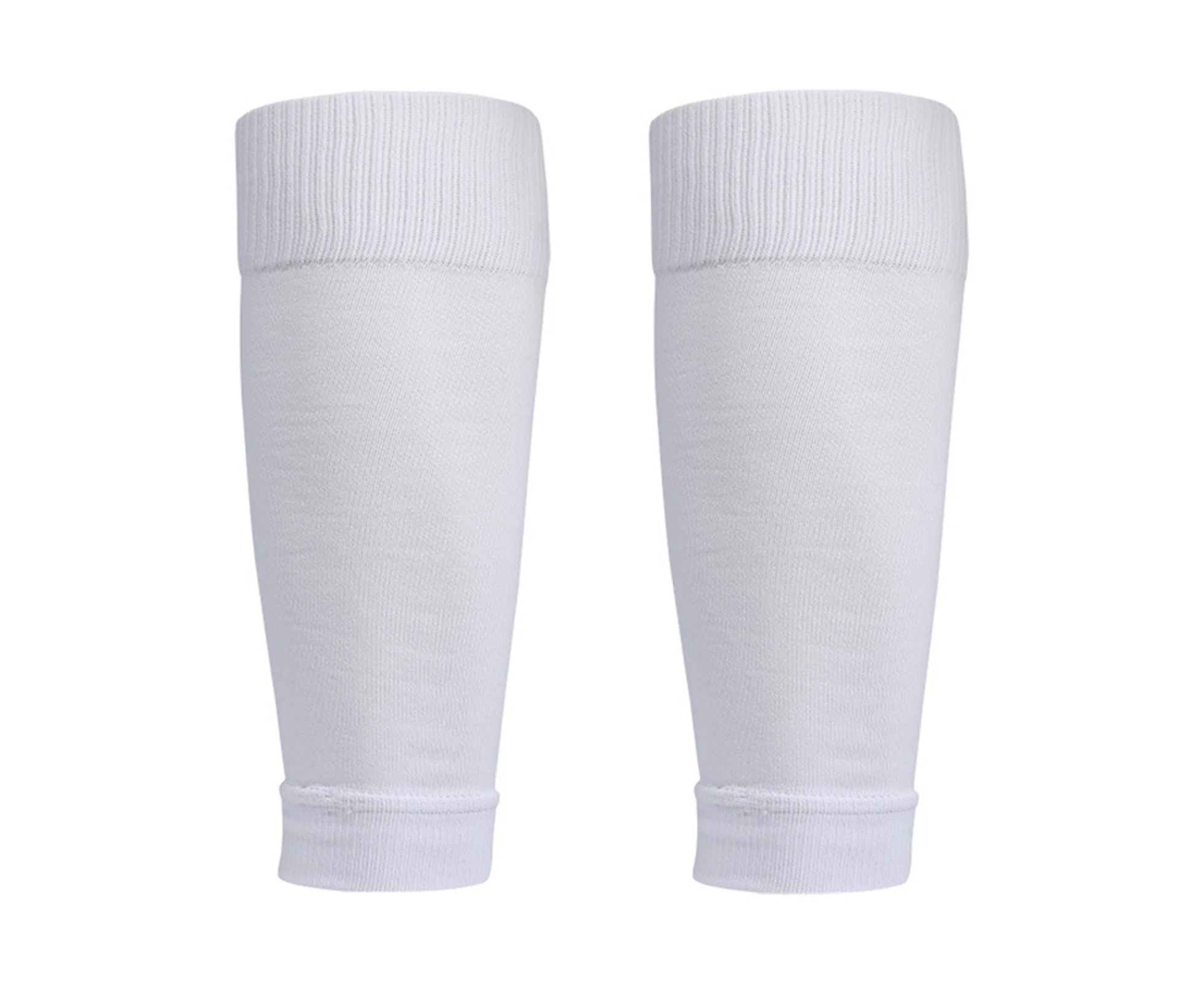 1 Pair Calf Socks Non-slip Breathable High Elasticity Adult Kids Basketball Leg Brace Socks for Doing Sports-White