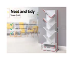 Artiss Bookshelf 7-Shelf Tree Display Shelf Book Storage Rack Bookcase White