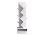 Artiss Bookshelf 7-Shelf Tree Display Shelf Book Storage Rack Bookcase White