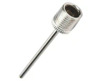 Minbaeg 5Pcs US Type Metal Inflator Ball Needles Pin for Basketball Soccer Football Silver