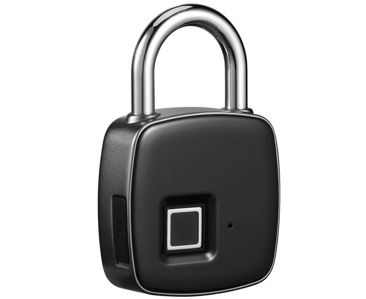 Fingerprint Padlock , Smart Waterproof Keyless Biometric Lock Gym, Locker, Door, Backpack, Luggage, Suitcase, Bike, Office, USB Charging