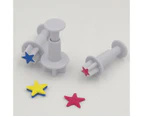 Plunger Cutter Set Sugarcraft Cake Cookies Cupcake Decorating Tool DIY Mold, 3-Pack