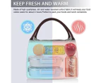 Insulated Lunch Bags Lunch Box for Women Men Small Waterproof Lunch Bag Reusable Lunch Tote with Front Pocket Cooler Bag for Work School Office Outdoors Pi