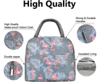 Insulated Lunch Bags Lunch Box for Women Men Small Waterproof Lunch Bag Reusable Lunch Tote with Front Pocket Cooler Bag for Work School Office Outdoors Pi