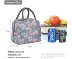 Insulated Lunch Bags Lunch Box for Women Men Small Waterproof Lunch Bag Reusable Lunch Tote with Front Pocket Cooler Bag for Work School Office Outdoors Pi