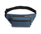 Fashionable Fanny Packs for Women Men,  Waterproof ,  Headphone Hole for Running Traveling Cycling -Navy blue