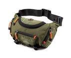 Fanny Packs，Outdoor Sport Hiking Bag Workout Waist Bag Traveling Running Casual HandsFree Gift Idea -ArmyGreen