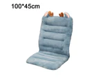 Office desk and chair cushion 85cm office chair cushion Seat cushion with back recliner cushion Blue Fawn 100*45