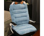 Office desk and chair cushion 85cm office chair cushion Seat cushion with back recliner cushion Blue Fawn 100*45