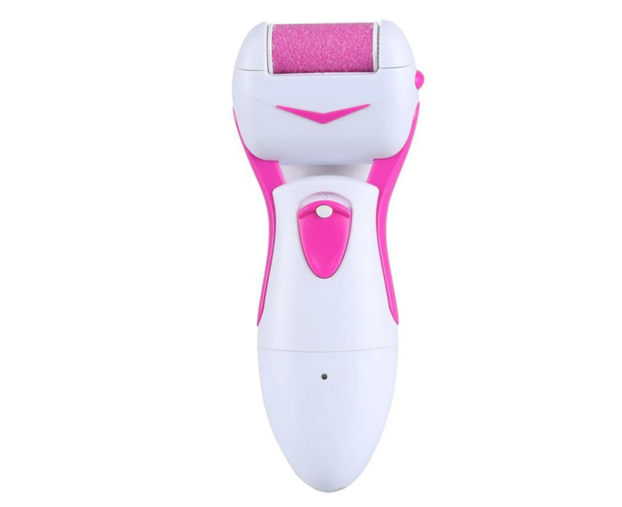 Electric Callus Remover: Own Professional Pedicure Tools Foot Care Women,Rechargeable Foot Scrubber, Red