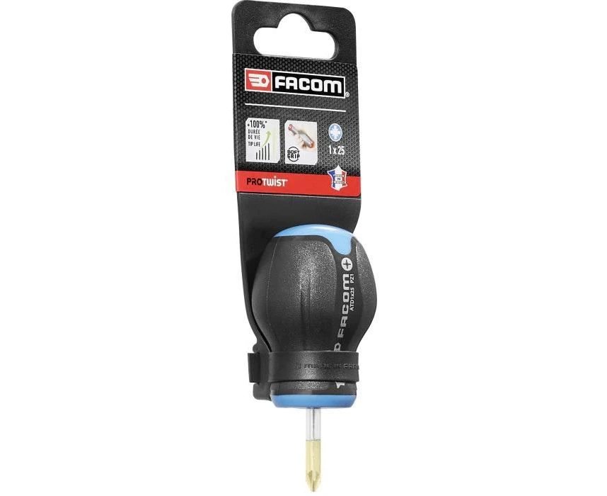 Facom ATD1X25 PROTWIST® Screwdrivers for Phillips Screws - Short Blades