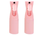 2pcs 200ml fine mist continuous spray bottle,pink