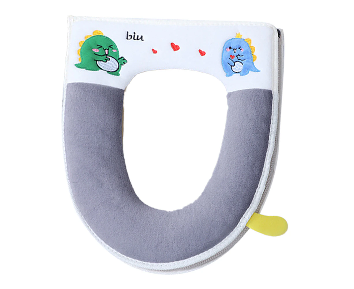 Cartoon toilet pad household toilet cover waterproof zipper universal toilet pad