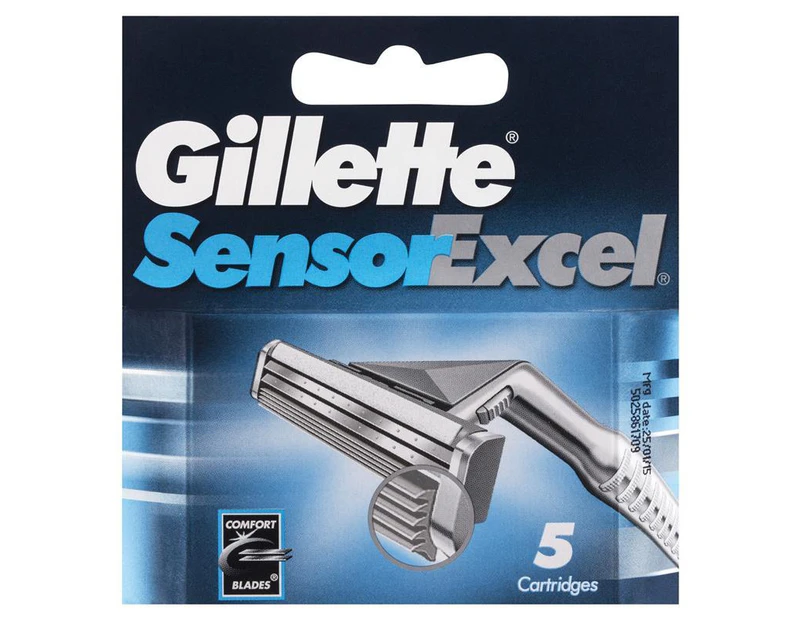 Gillette Sensor Excel Shaving Refill Cartridge Pack 5