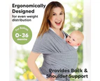 Baby Travel Supplies Baby Sling Sling Baby Sling, Hands-Free Baby Sling, Light, Breathable And Soft,Light Gray