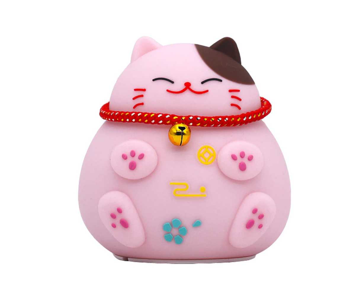 Cartoon Lucky Cat Silicone USB Charging LED Night Light