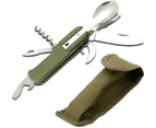 Outdoor Tableware, Folding Assemble Knife Fork,Travelling Folding Spoon, Camping Knife Kit Outdoor Tableware