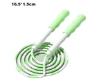 Jump Rope Soft Beaded Segment Jump Rope - Tangle-Free For Keeping Fit, Training, Workout,Lemon Green