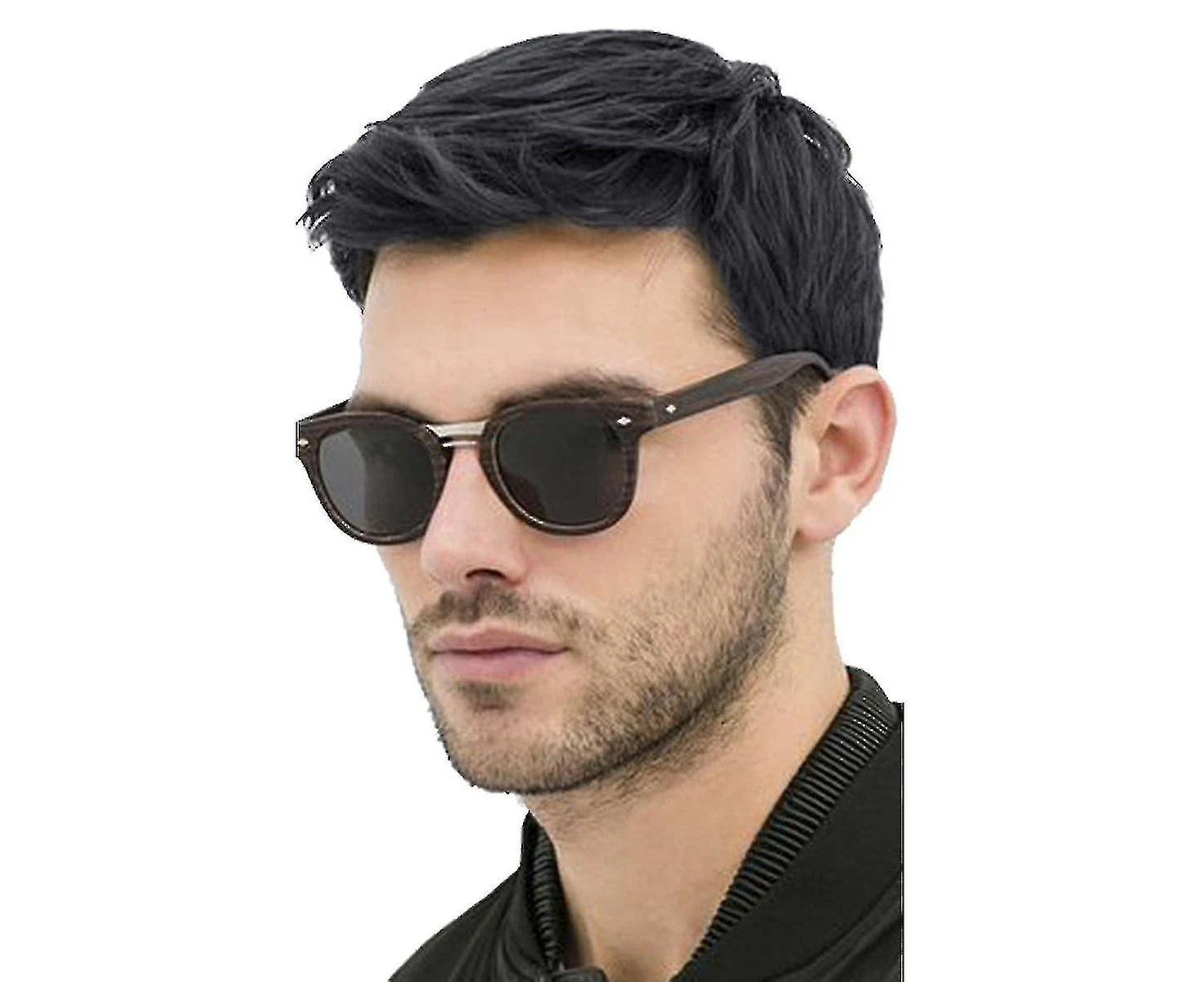 Handsome Mens Black Short Straight Wigs Natural Full Hair Casual Cospl