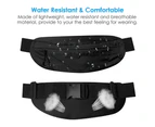 Running Fanny Pack, Water Resistant Running Phone Waist Pack for Workout Fitness Walking Jogging -black
