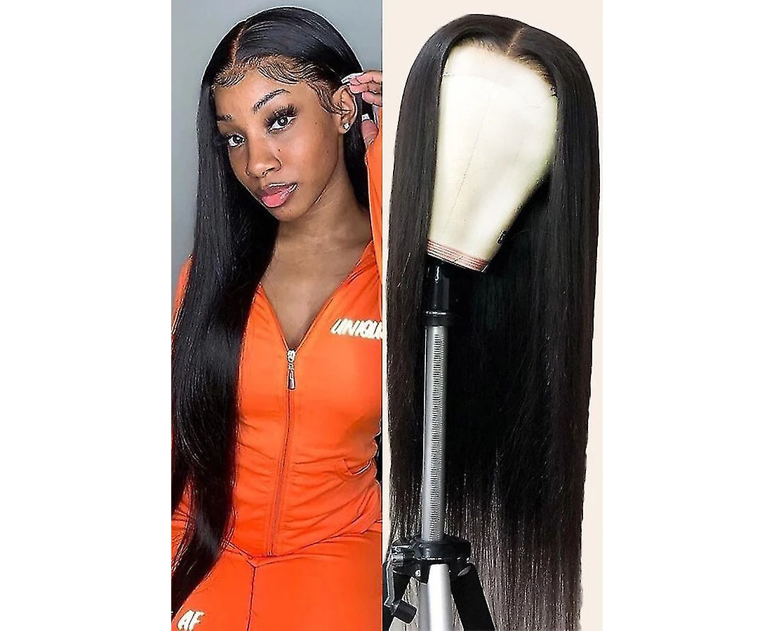 22inch 13x4/13x6 Lace Front Human Hair Wigs Preplucked 4x4 Closure Wig  Brazilian Straight Lace Frontal Wig-cl.