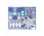 Christmas Tree Pendant Display Hanging Decorative Balls Xmas Showcase Ornament Blue