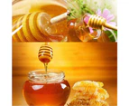 Pack Of 100 Mini 3" Wooden Honey Spoon Sticks, Individually Packaged, Honey Jar Dispensing Server