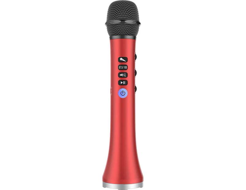Bluebird Wireless Karaoke Microphone Bluetooth-compatible Speaker Handheld Singing KTV Party Supply-Red