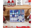 Christmas Tree Pendant Display Hanging Decorative Balls Xmas Showcase Ornament Blue