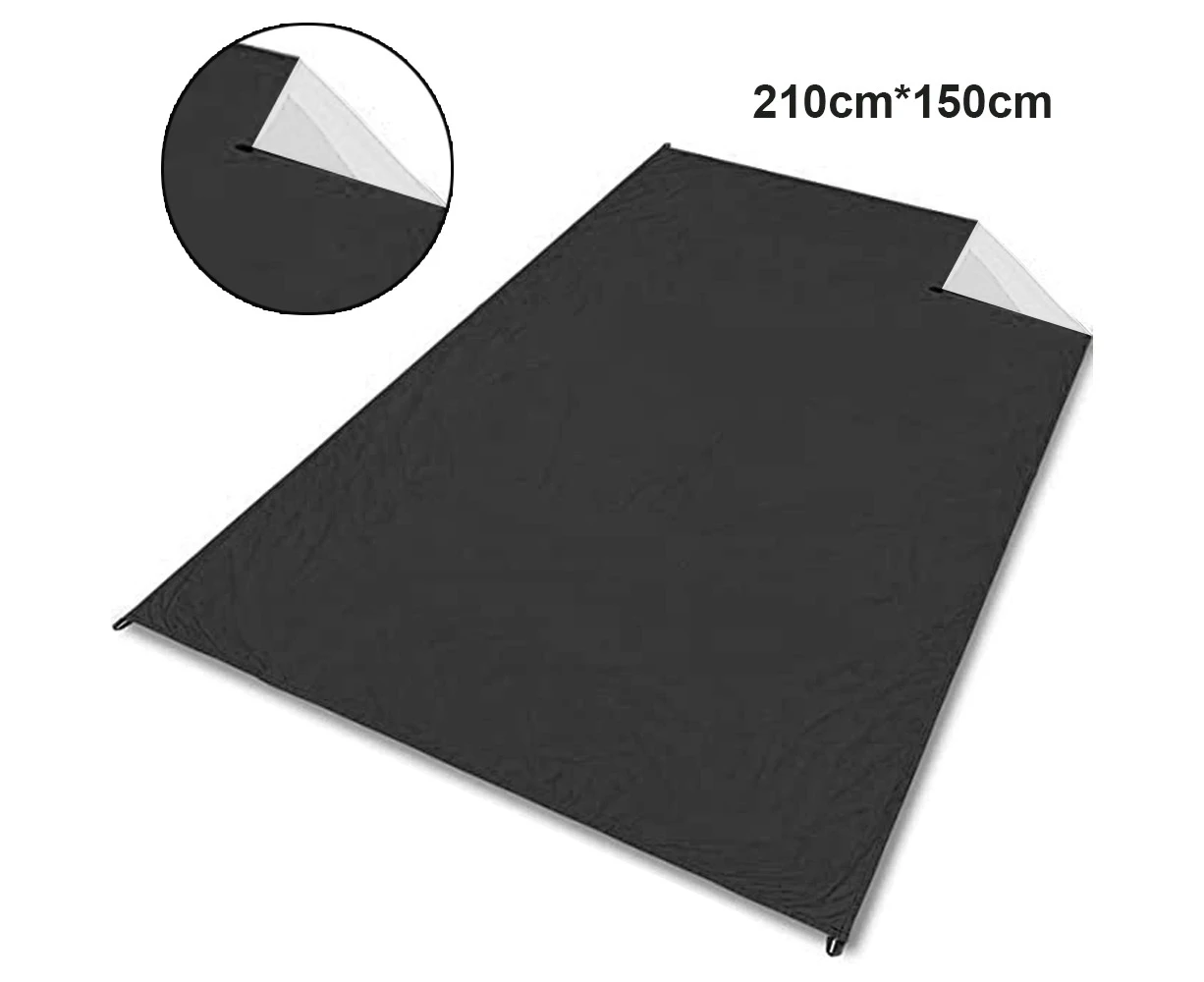 Beach Blanket Adults Oversized Lightweight Waterproof Sandproof Beach Blanket Large Picnic Mat Beach Blanket - Black