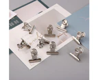 30 Pcs Push Pins Clips Heavy Duty Clips with Pins Creative Large Paper Clips for Cubicle Walls Cork Boards Artworks Photos Bulletin Walls - Silver