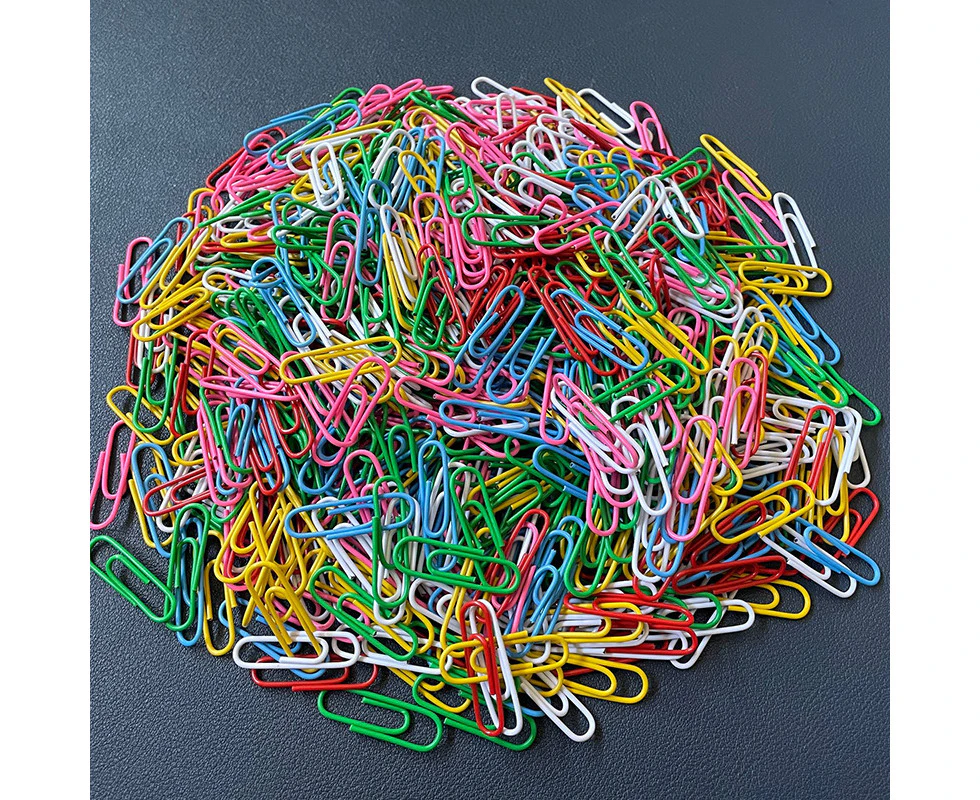 Paper Clips,200 Pcs 28Mm Size Paper Clips Smooth & Durable Assorted Color Coated Paper Clips For Office School And Personal Use