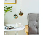 Hanging Glass Terrarium 4 Pieces Large Opening Vase Plant Balls 10cm Flower Vase Pot Glass Balls Home Wedding Garden DIY Design