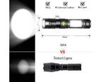 Led Flashlight Is Rechargeable, 1000 Lumen Super Bright Magnetic Flashlight, With Cob Work Light, Waterproof, Pocket Tactical Flashlight For Outdoor Campin