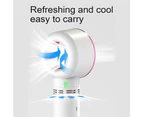 360o Mute Portable Bladeless Hand Held Mini No Leaf Handy Fan USB Cooler White