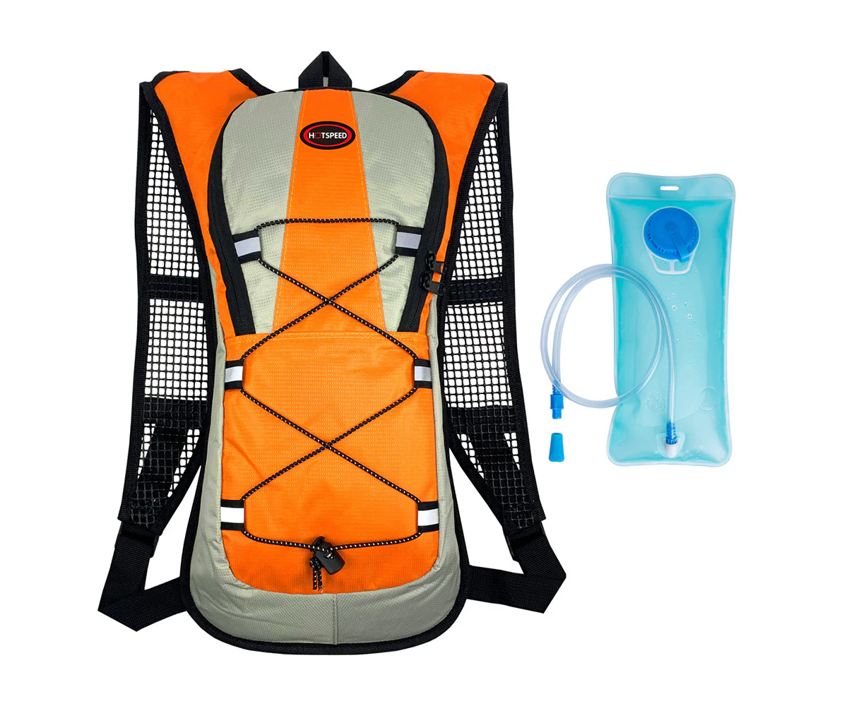 Outdoor sports bike riding hydration bag -Orange + water bag