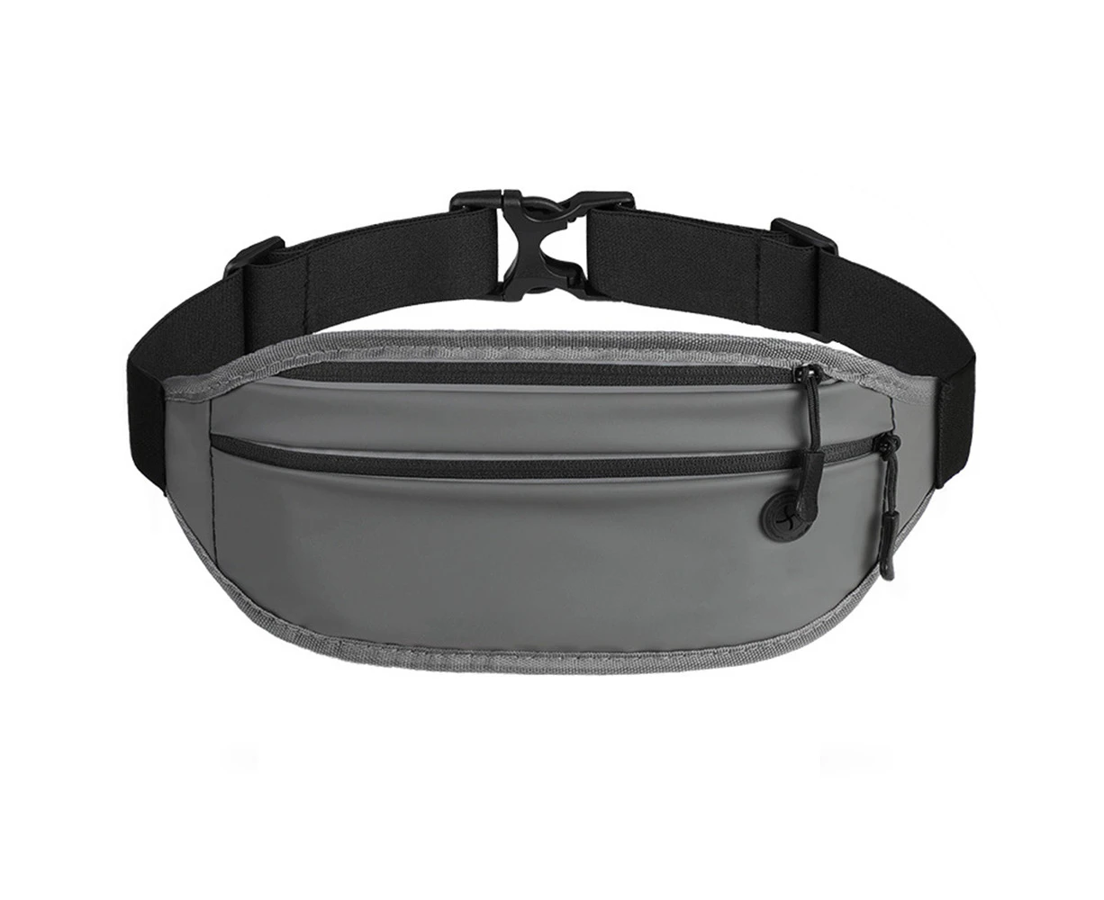 Fanny Pack Women Men ，for Hiking Running Workout Traveling Dog Walking Casual HandsFree Fashion -dark grey