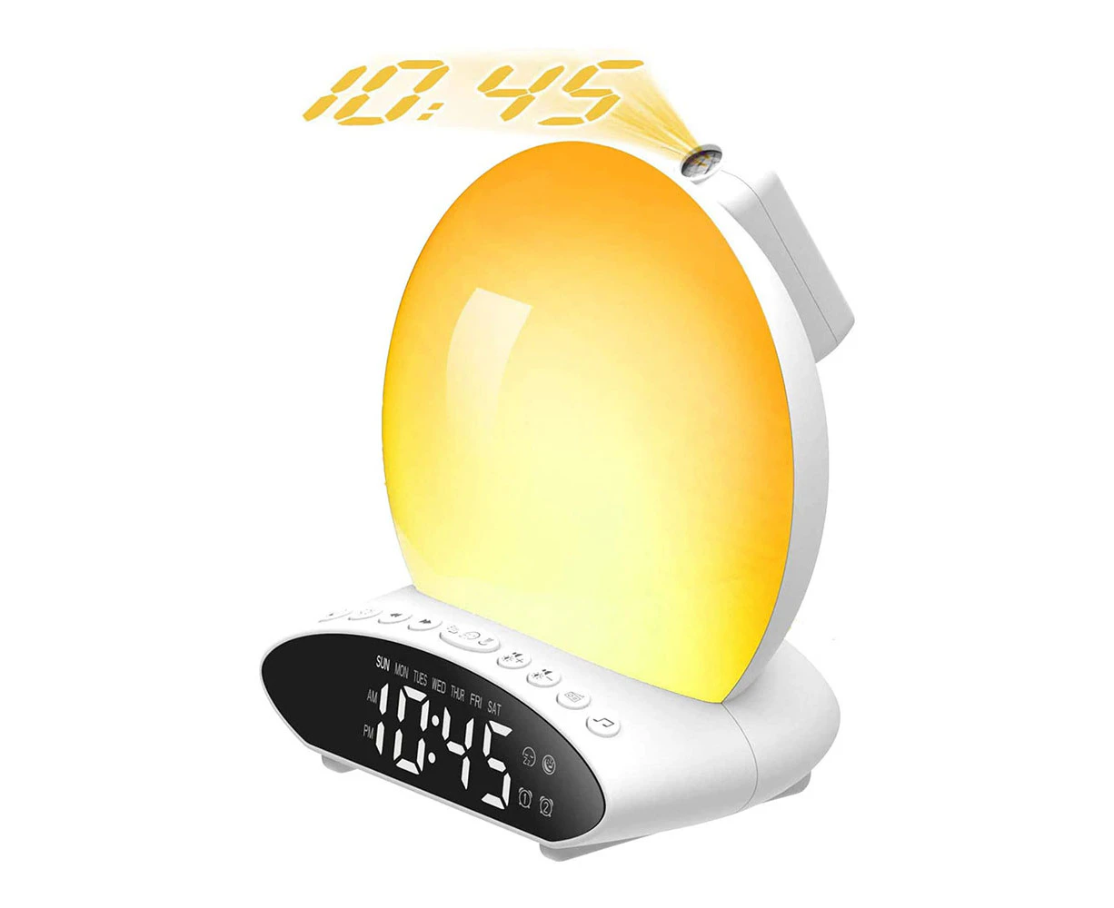 Wake Up Light Sunrise Alarm Clock for Heavy Sleeper 7