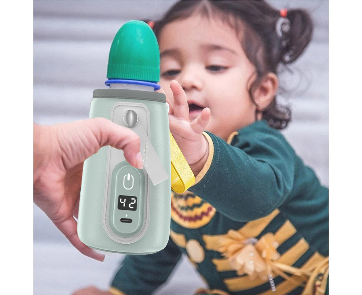 USB Portable Bottle Warmer for Baby Breast Milk, Fast Charge and Accurate Heating of Car and Travel Bottle Warmer-120mm