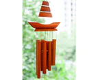 Bamboo Wind Chimes Outdoor, Handmade Memorial Wind Chimes with Large Deep Tone for Patio Garden Home Décor