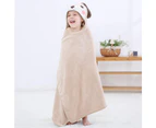 Cartoon Hooded Baby Towel Unisex, Premium Soft Swimming Bathrobe Large Washcloths 31.5" X 53" For 0-9T - 115*70Cm - Dog