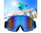 Outdoor Motorcycle Off-road Riding Skiing Glasses Windproof Protection Goggles Blue+Multicolor