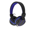 Wired Foldable HiFi Stereo Headphone Heavy Bass Gaming Headset with Mic - Black