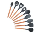 12PCS Silicone Kitchenware Cooking Utensils Set Heat Resistant Kitchen Non-Stick Cooking Utensils Baking Tools With Storage Box - Gold