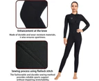 Full Wetsuit for Men 3mm Neoprene Diving Suits Thermal Thicken Swimwear Long Sleeve Front Zipper Jumpsuit for Water Sports