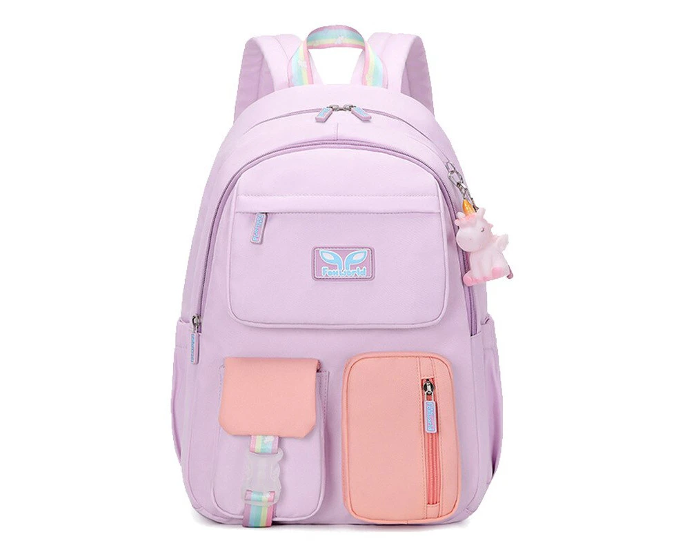 Teenage Waterproof Backpack Children Lightweight School Bags Girls Boys Multifunction Bookbag Kids Primary High Capacity Backbag